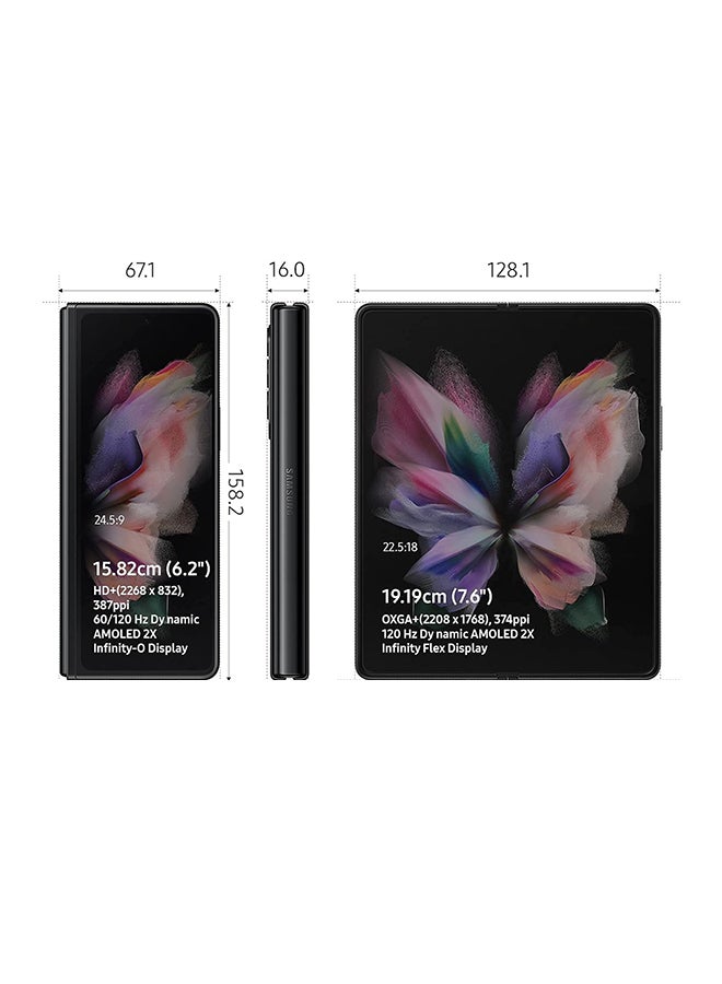 سامسونج Renewed - Galaxy Z Fold 3 Dual SIM Phantom Black 12GB RAM 256GB 5G - Image 5