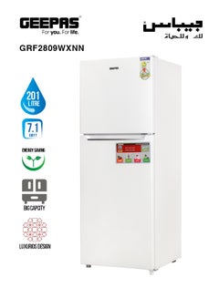 جيباس ثلاجة ببابين بتقنية نو فروست 252 kW GRF2809WXNN أبيض  - Image 1