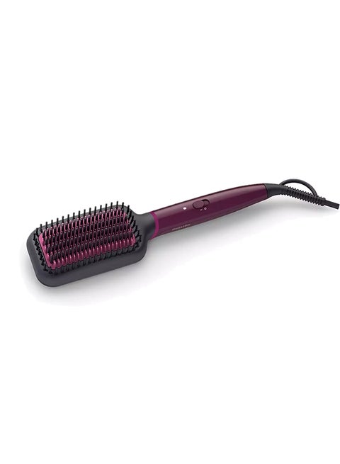 5000 Series Heated Straightening Brush BHH730/03, 2 Years Warranty Black/Cranberry