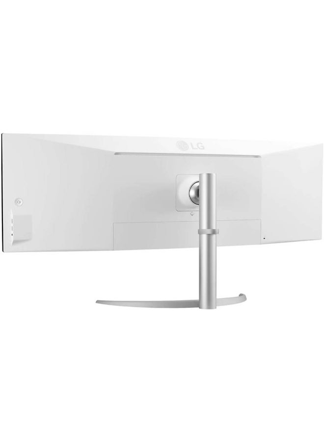 49 Inch 32:9 Curved UltraWide Dual QHD 144Hz Nano IPS Curved Monitor With HDMI 2.1, USB Type-C(90W),Tilt/Height/Swivel Adjustable - 49WQ95C-W White