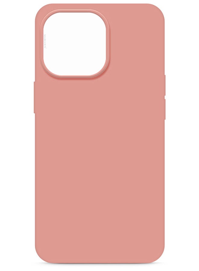 Apple iPhone 14 Pro Max Case Silicone Cover Liquid Gel Soft Ultra Slim Shockproof Back Cover Full Body Protection 6.7 Inch Baby Pink