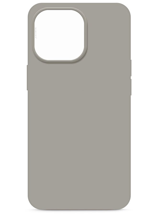 Silicone Case Cover Liquid Gel Soft Ultra Slim Shockproof Back Cover Full Body Protection For Apple iPhone 14 Pro Max 6.7 inch Grey Grey