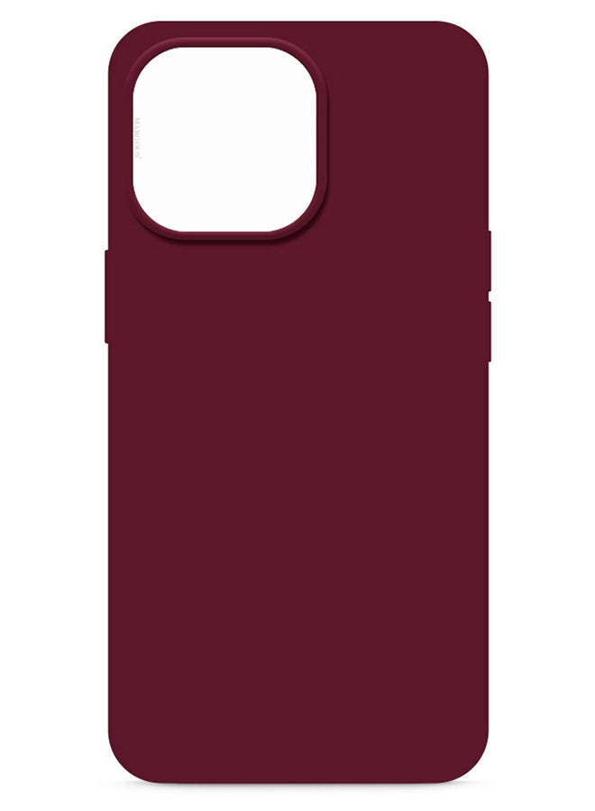 Silicone Case Cover Liquid Gel Soft Ultra Slim Shockproof Back Cover Full Body Protection For Apple iPhone 14 Pro Max 6.7 inch Eggplant