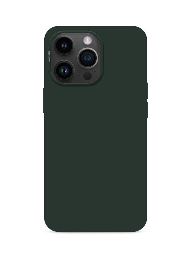 MARGOUN - Silicone Case Cover Liquid Gel Soft Ultra Slim Shockproof Back Cover Full Body Protection For Apple iPhone 14 Pro Max 6.7 inch Olive Green - Image 1