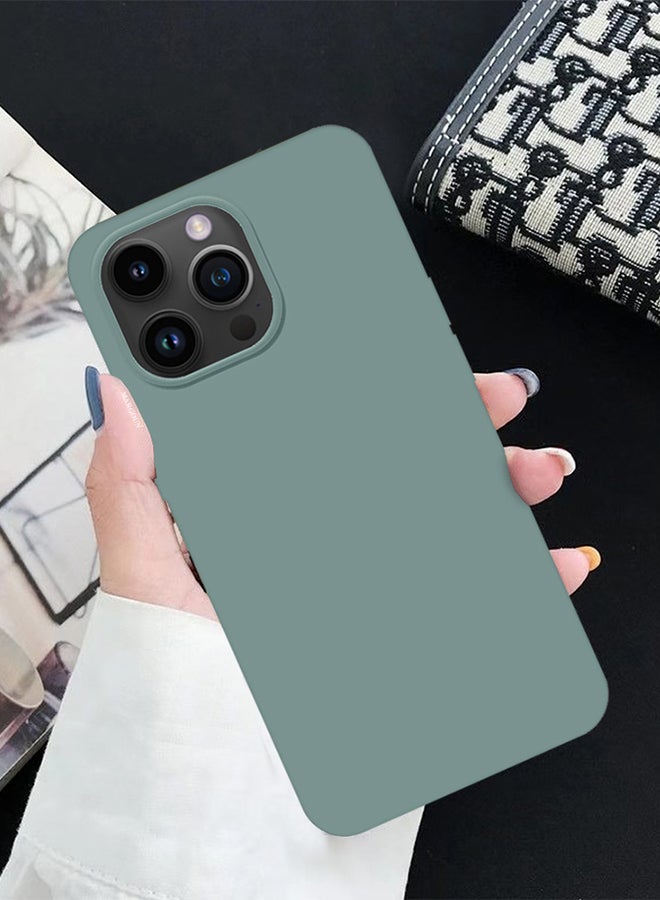 MARGOUN - Silicone Case Cover Liquid Gel Soft Ultra Slim Shockproof Back Cover Full Body Protection For Apple iPhone 14 Pro Max 6.7 inch Cactus Green - Image 1