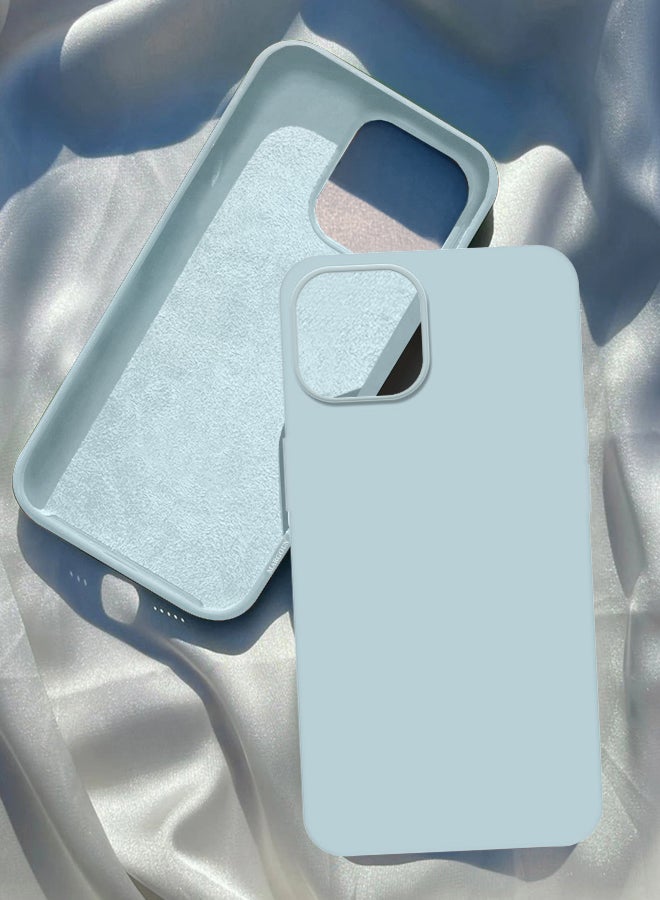 MARGOUN - Silicone Case Cover Liquid Gel Soft Ultra Slim Shockproof Back Cover Full Body Protection For Apple iPhone 14 Pro Max 6.7 inch Light Blue - Image 1