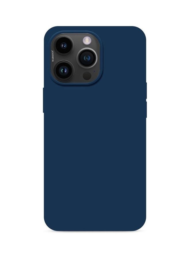 MARGOUN - Silicone Cover Liquid Gel Soft Ultra Slim Shockproof Back Case Cover Full Body Protection For Apple iPhone 14 Pro 6.1 inch Dark Blue - Image 1