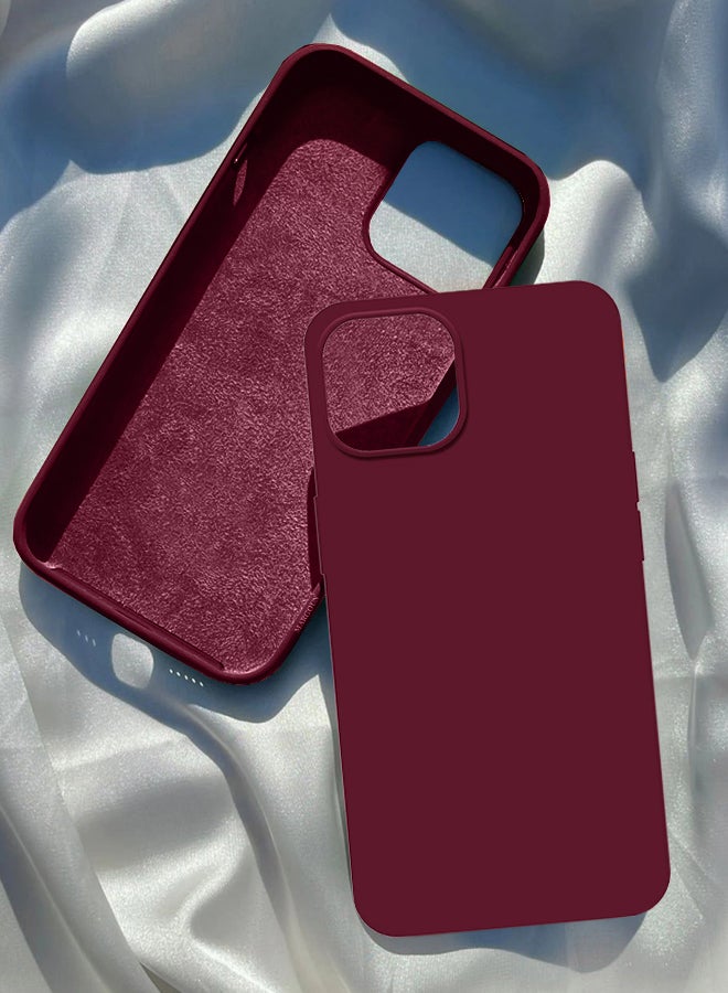 MARGOUN - Silicone Case Cover Liquid Gel Soft Ultra Slim Shockproof Back Cover Full Body Protection For Apple iPhone 14 Plus 6.7 inch Eggplant - Image 1