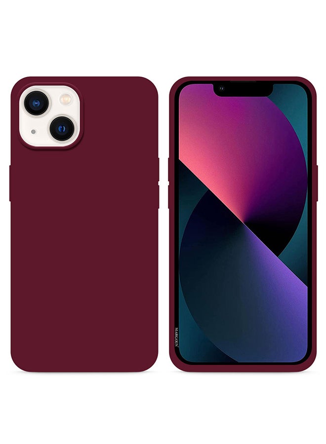 MARGOUN - Silicone Case Cover Liquid Gel Soft Ultra Slim Shockproof Back Cover Full Body Protection For Apple iPhone 14 Plus 6.7 inch Eggplant - Image 1