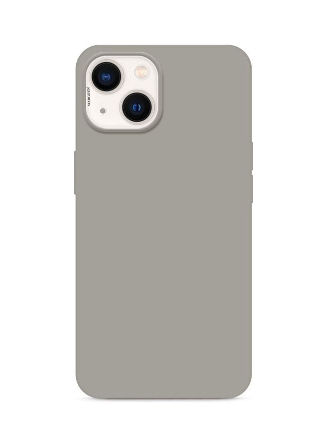 MARGOUN - Apple iPhone 14 Plus Case Silicone Cover Liquid Gel Soft Ultra Slim Shockproof Back Cover Full Body Protection 6.7 Inch Grey - Image 1