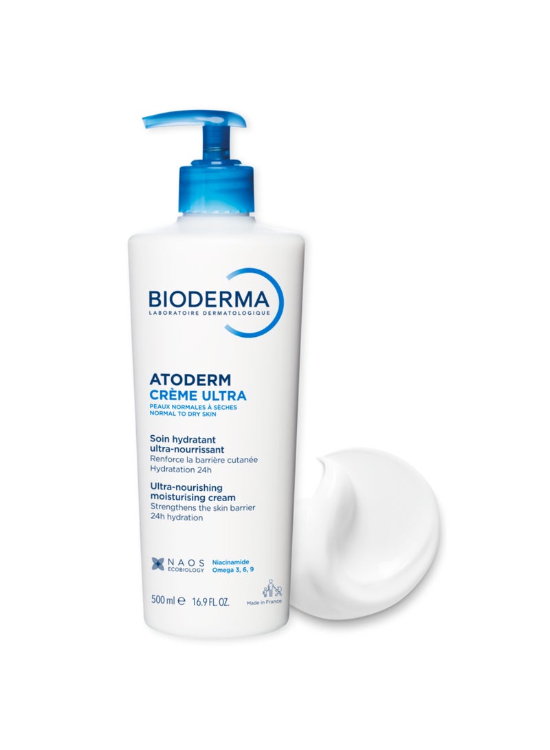 Bioderma Atoderm Creme Ultra Nourishing Moisturising Cream 500ml - Image 2