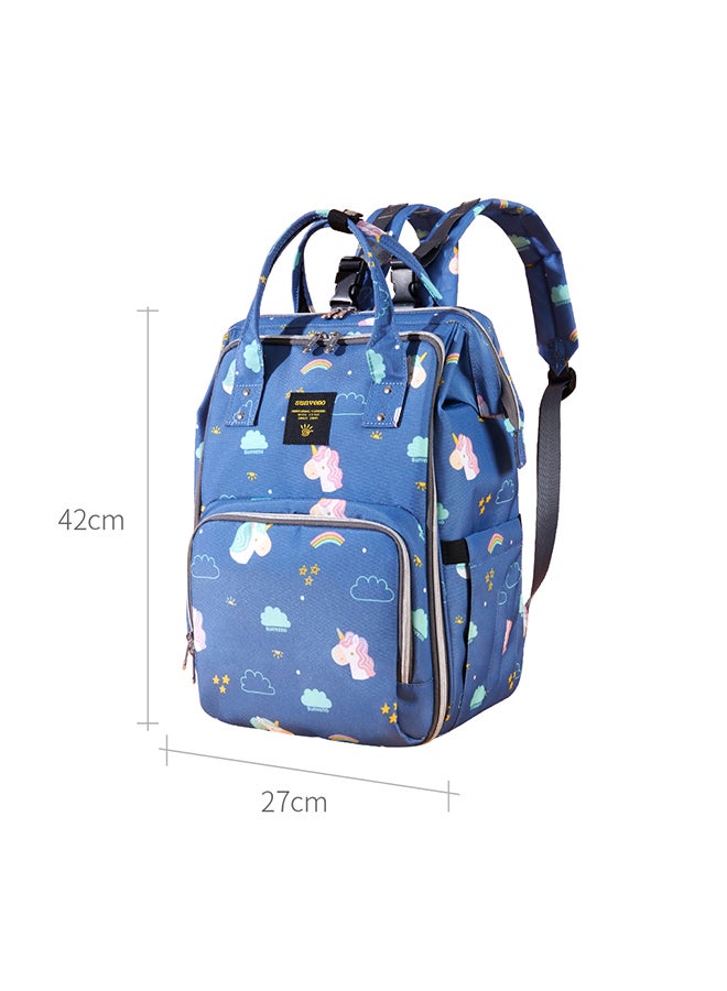 Stylish Diaper Travel Backpack XL wt Stroller Straps And Changing Pad - Unicorn Blue - pnsku/N53356194A/45/_/1702964903/f1c2bb4b-5947-438e-9c9a-564bf3e11398