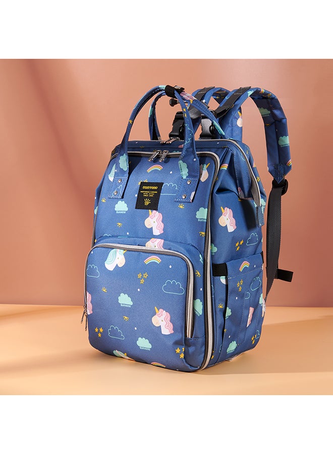 Stylish Diaper Travel Backpack XL wt Stroller Straps And Changing Pad - Unicorn Blue - pnsku/N53356194A/45/_/1702964915/e2dc942a-a76b-4e4a-95c1-7d4561ed8351