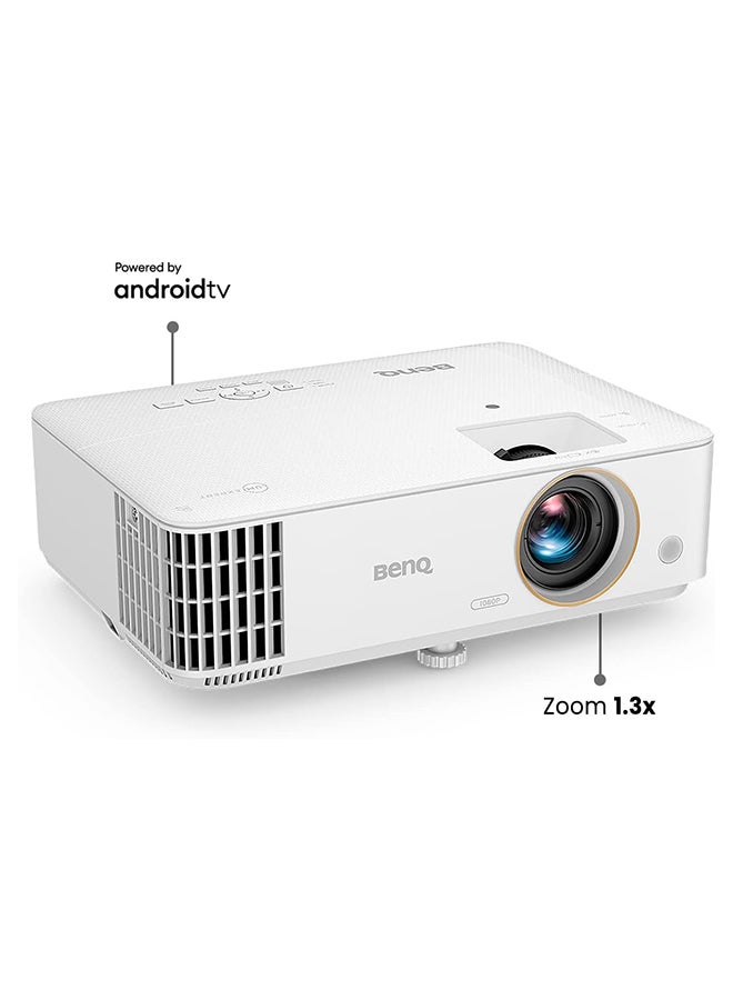 BenQ - Full HD Projector 3500 Lumens Console Gaming Projector 5W Speakers Smart Android TV Home Cinema Projector Xbox/PS5 Compatible 8.3Ms Input Lag 1080p@120Hz Projector 4K Bluetooth Wifi TH685i White - Image 1