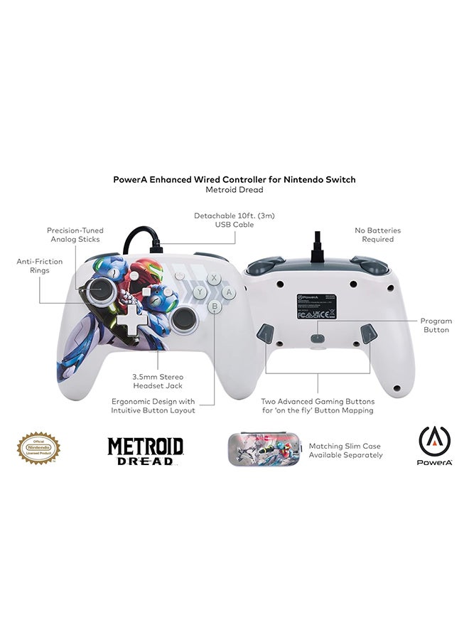 PowerA - PowerA Enhanced Wired Controller for Nintendo Switch - Metroid Dread - Image 1