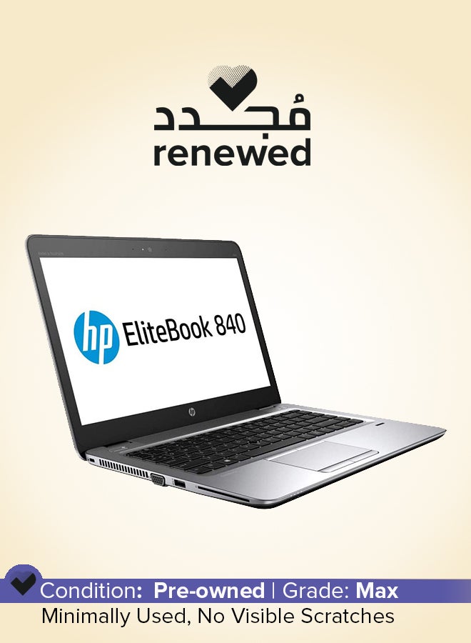 HP - Renewed - Elitebook 840 G4 (2017) Laptop With 14-Inch Display,Intel Core i5 Processor/7th Gen/8GB RAM/256GB SSD/Integrated Graphics English Silver - Image 1