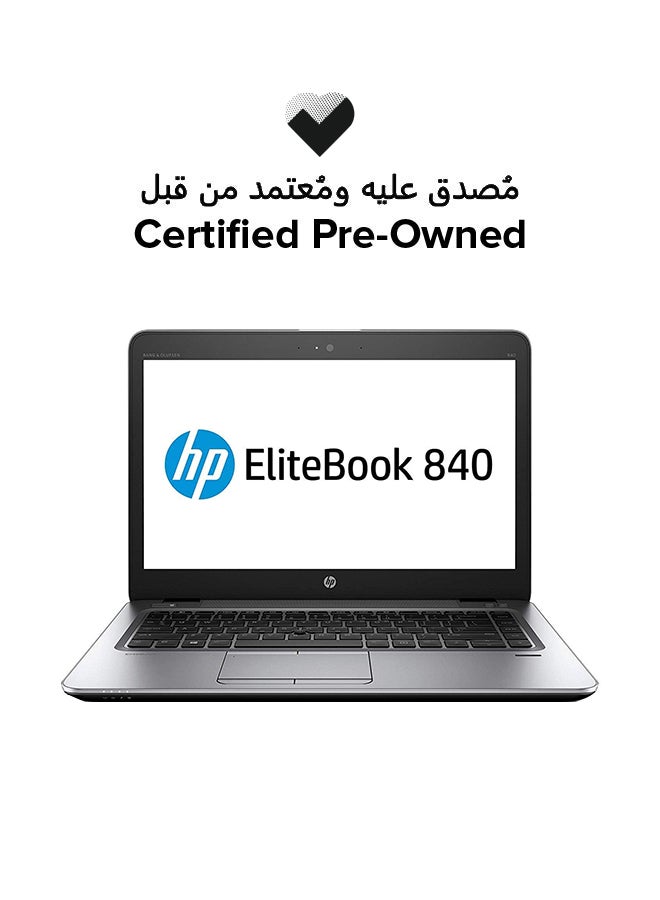 HP Renewed - Elitebook 840 G4 (2017) Laptop With 14-Inch Display,Intel Core i5 Processor/7th Gen/8GB RAM/256GB SSD/Integrated Graphics English Silver  - Image 1