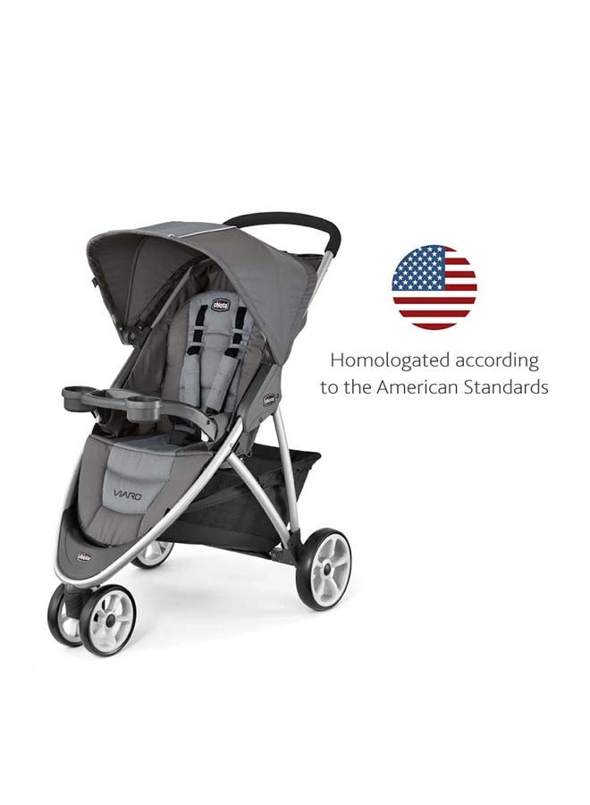 Chicco - Viaro Stroller 6M-3Y, Graphite - Image 1
