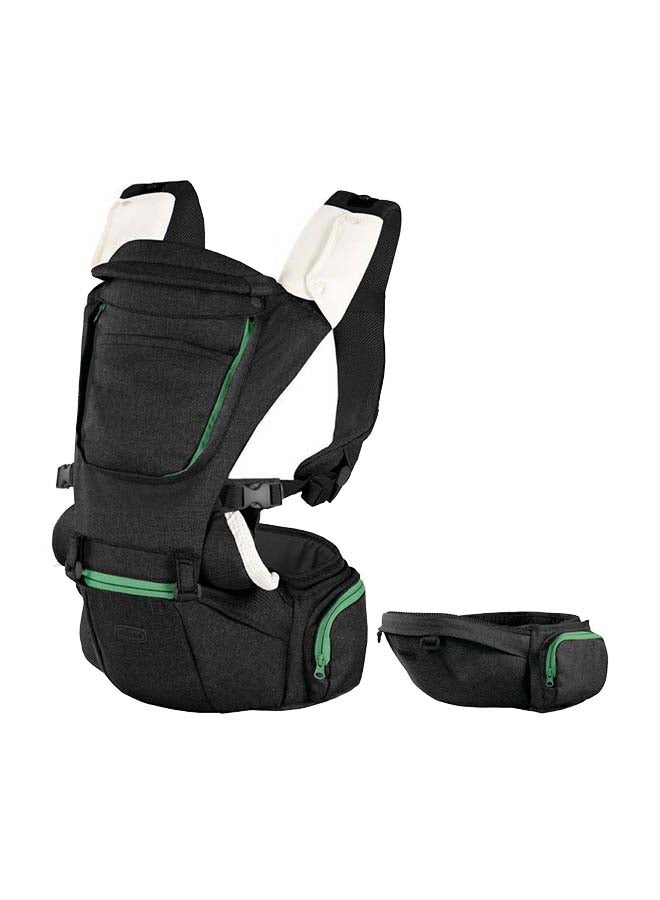 Chicco Hip Seat Baby Carrier, Pirate Black  (With Protective Hood, Pocket, Mesh Insert)  - Image 1