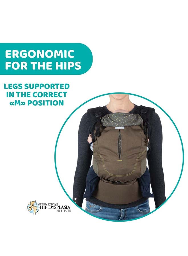Chicco Myamaki Fit Baby Carrier (With Protective Hood) 0-15Kg, Leaf  - Image 3