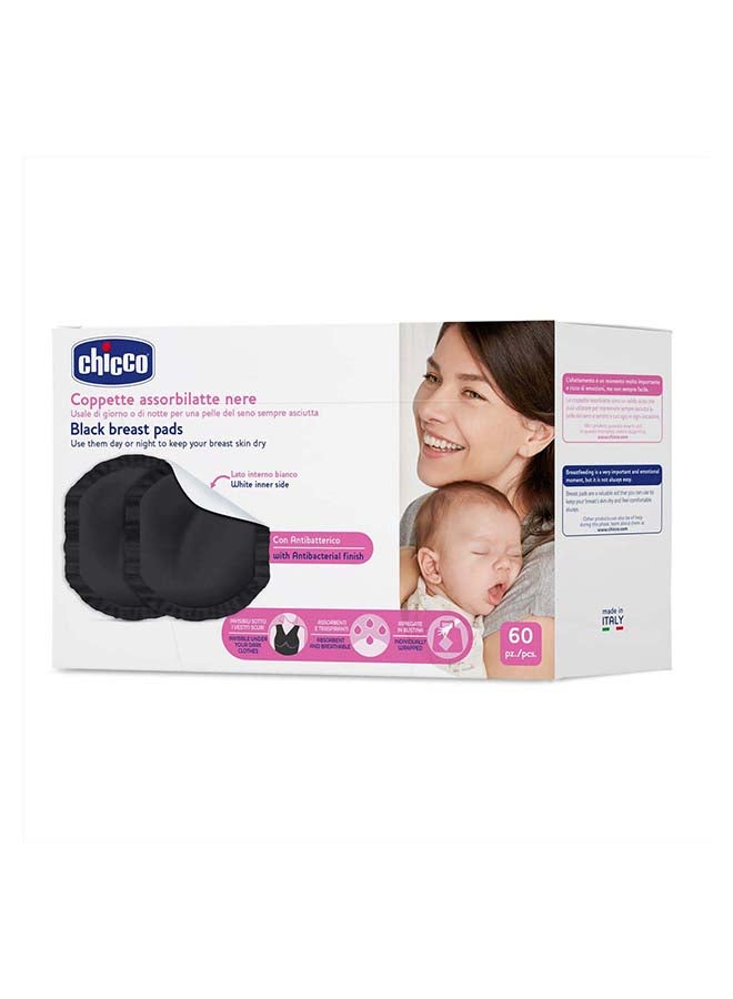 Breast Pads 60Pcs, Black
