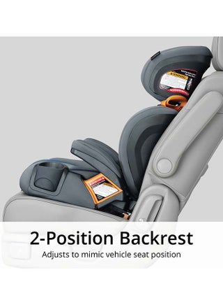 Kidfit Cleartex Plus 2-In-1 Belt-Positioning Booster Car Seat, Obsidian - view 5