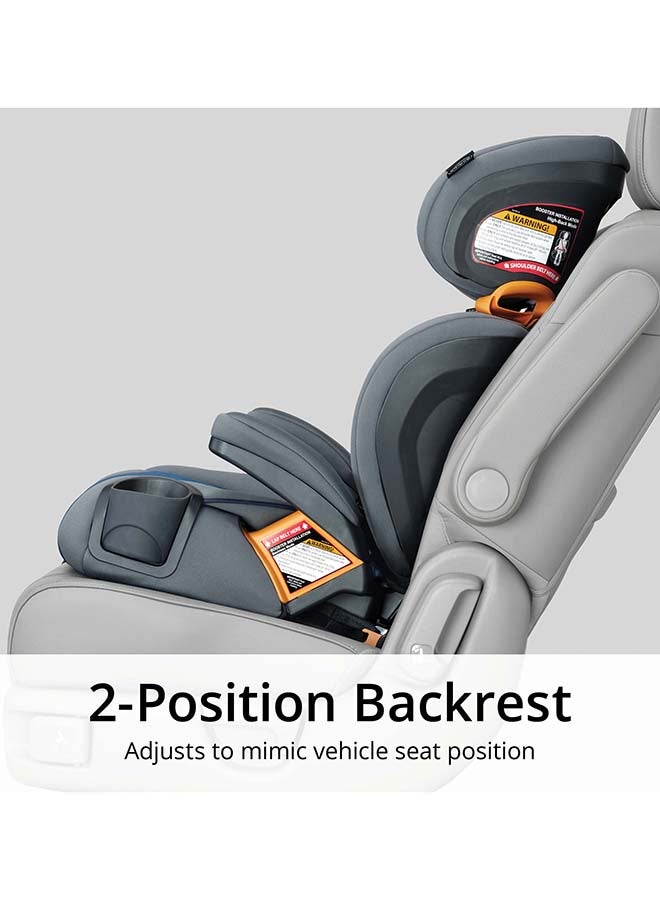 Chicco Kidfit Cleartex Plus 2-In-1 Belt-Positioning Booster Car Seat, Obsidian  - Image 5