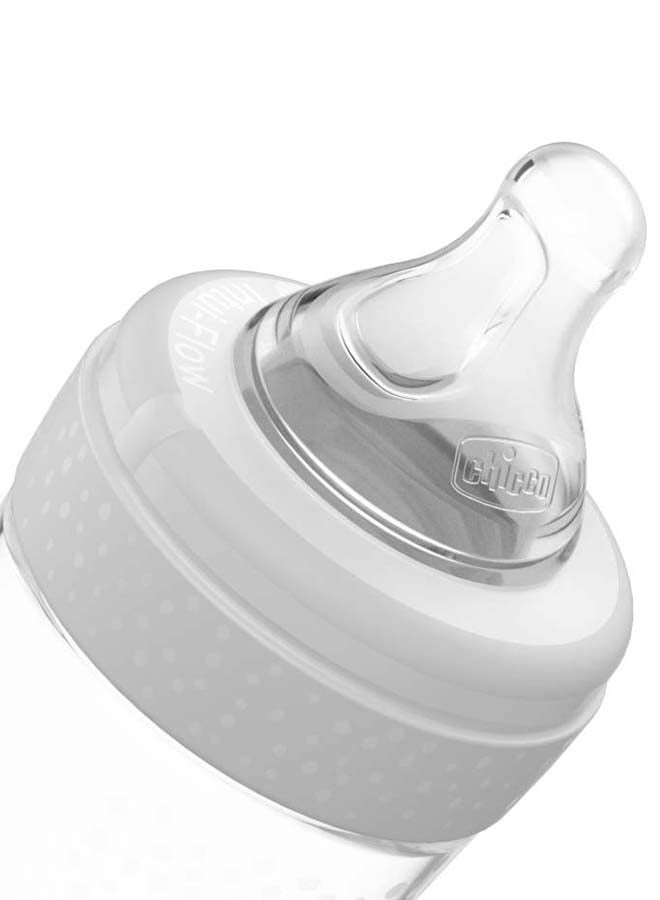 Chicco - Perfect 5 Feeding Bottle 150Ml Slow Flow 0M+ Silicone, Pink - Image 1
