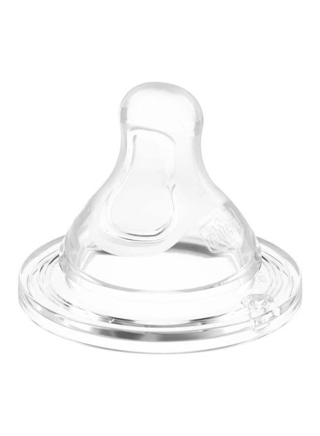 Chicco - Physio Teat Silicone 2M+ Medium Flow 2Pcs - Image 1