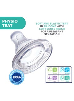 Chicco Physio Teat Silicone 2M+ Medium Flow 2Pcs  - Image 2