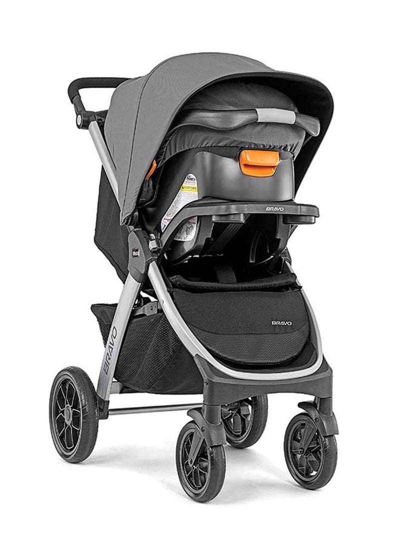 Chicco - Mini Bravo Plus Travel System 0M-3Y, Slate - Image 1