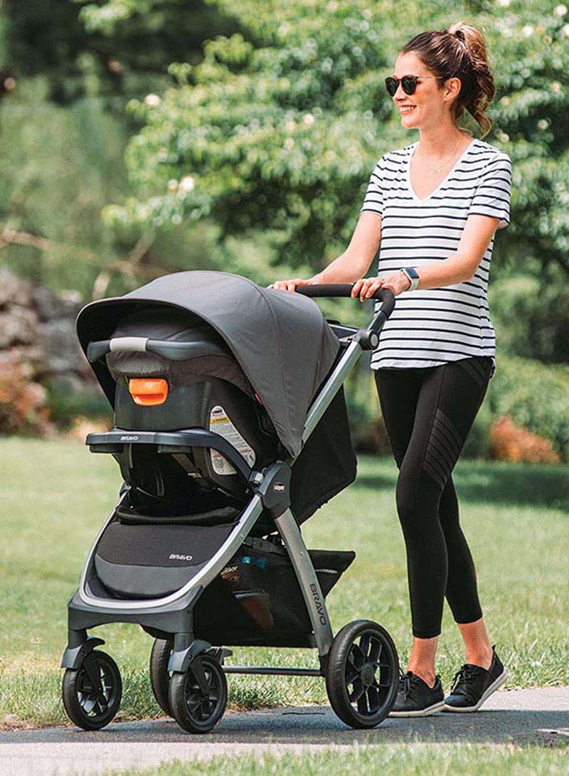 Chicco - Mini Bravo Plus Travel System 0M-3Y, Slate - Image 1