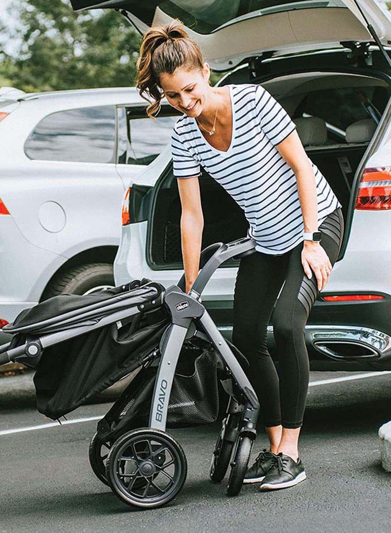 Chicco - Mini Bravo Plus Travel System 0M-3Y, Slate - Image 1