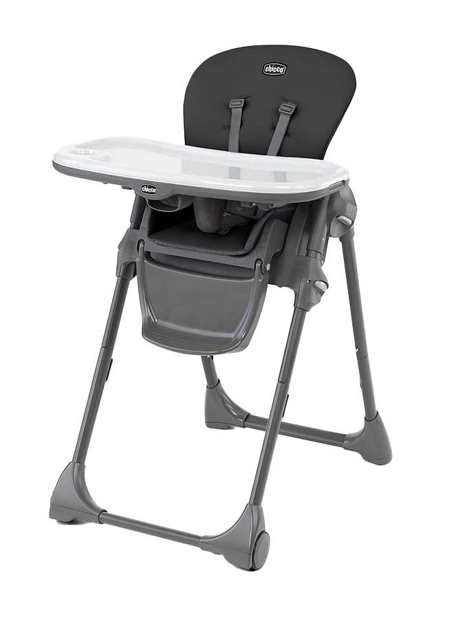 Chicco Polly Highchair 6M-3Y, Black - Image 1