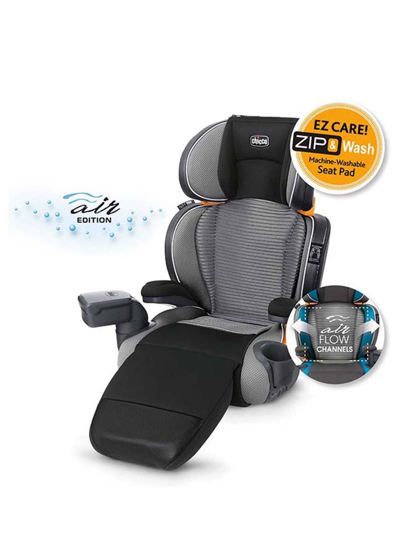 Chicco Kidfit Zip Air Plus 2-In-1 Belt-Positioning Booster Car Seat 40-110Lbs, Quantum - Image 2