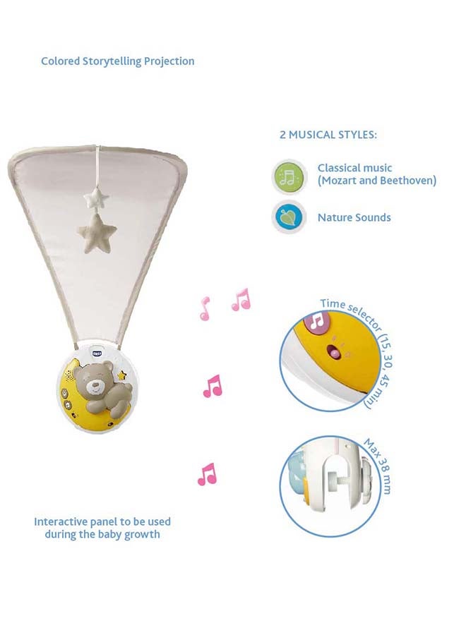 Chicco - Next2Moon Cot Mobile 0M+, Neutral - Image 1