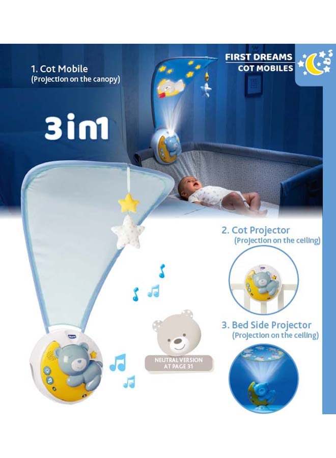 Chicco - Next2Moon Cot Mobile 0M+, Neutral - Image 1