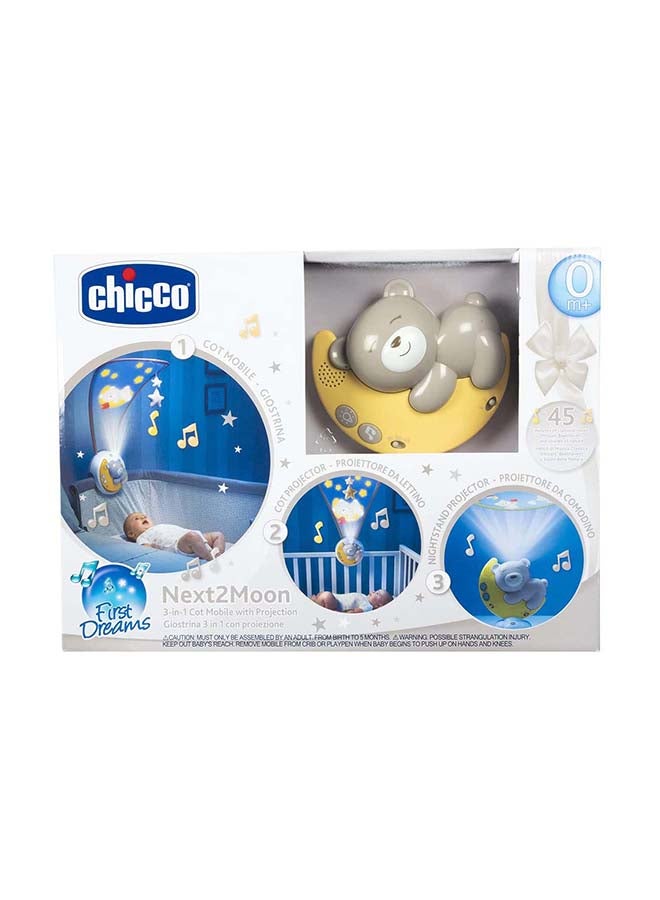 Chicco - Next2Moon Cot Mobile 0M+, Neutral - Image 1