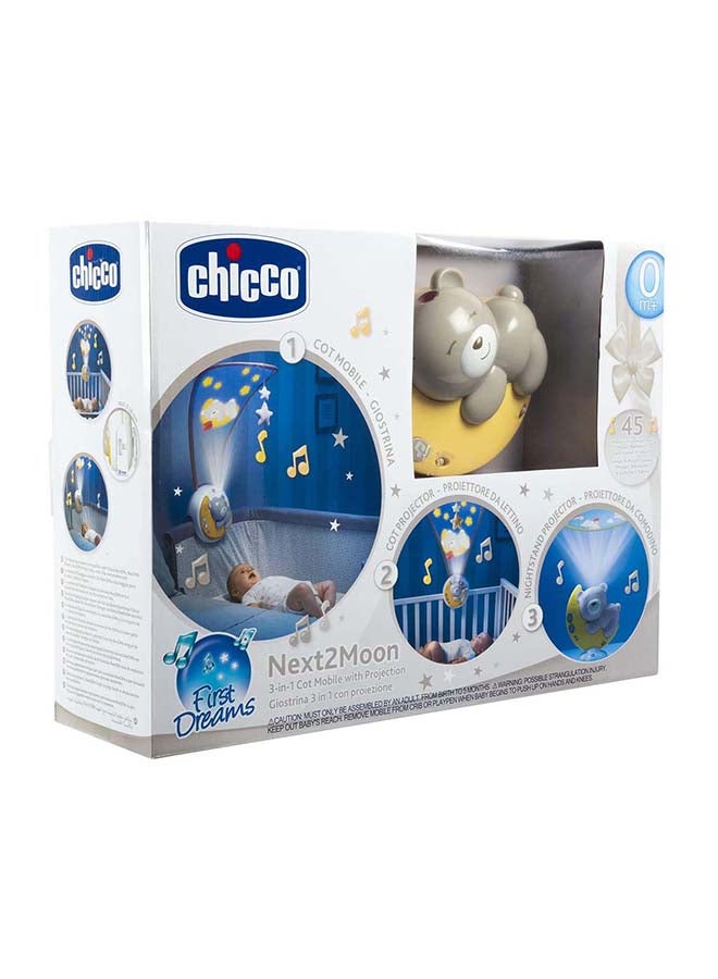 Chicco - Next2Moon Cot Mobile 0M+, Neutral - Image 1