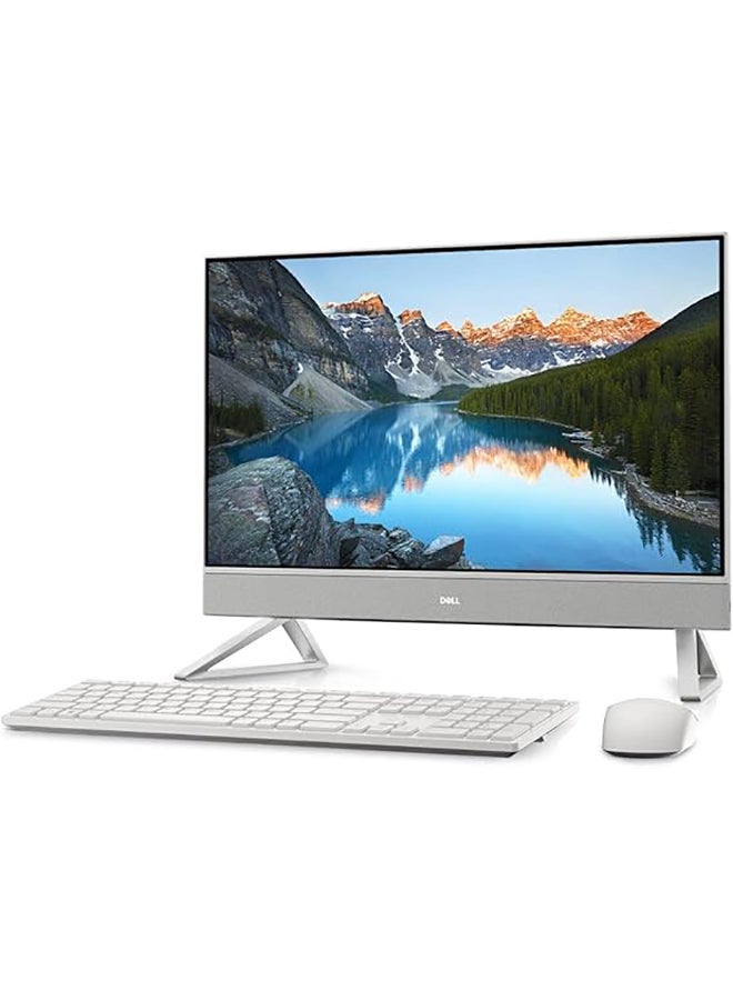 DELL - Inspiron 5410 AIO Desktop With 23.8-Inch Display, Core i7-1255U Processer/8GB RAM/256GB SSD + 1TB HDD/2GB Nvidia Geforce Graphics Card English Silver - Image 1