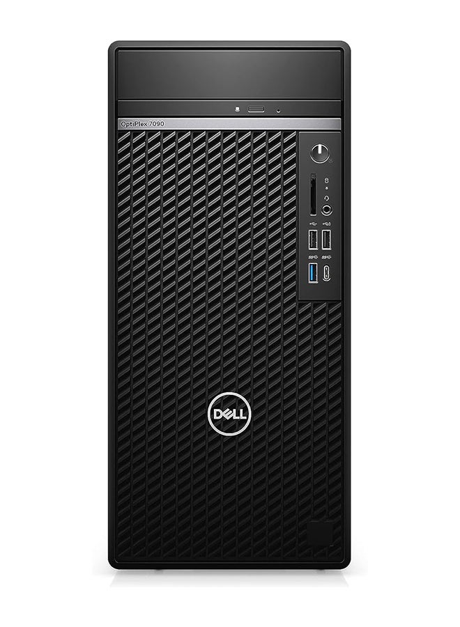 ديل - جهاز كمبيوتر برجي أوبتيبليكس ‎7090 MT مزود بمعالج كور i7-11700 وذاكرة رام سعة 4 جيجابايت ومحرك أقراص صلبة HDD سعة 1 تيرابايت وبطاقة رسومات إنتل بدقة فائقة الوضوح أسود - Image 1