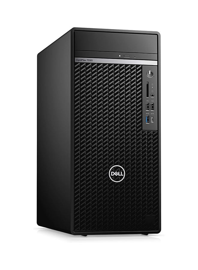 ديل - جهاز كمبيوتر برجي أوبتيبليكس ‎7090 MT مزود بمعالج كور i7-11700 وذاكرة رام سعة 4 جيجابايت ومحرك أقراص صلبة HDD سعة 1 تيرابايت وبطاقة رسومات إنتل بدقة فائقة الوضوح أسود - Image 1