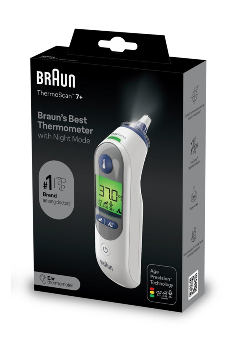 Braun Irt6525 Thermoscan 7+ Ear Thermometer With Night Mode - Image 2