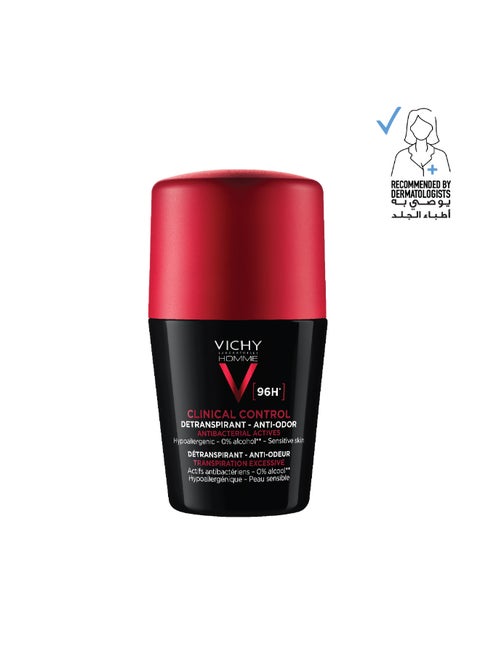 96 Hour Clinical Control Deodorant For Men Clear 50ml