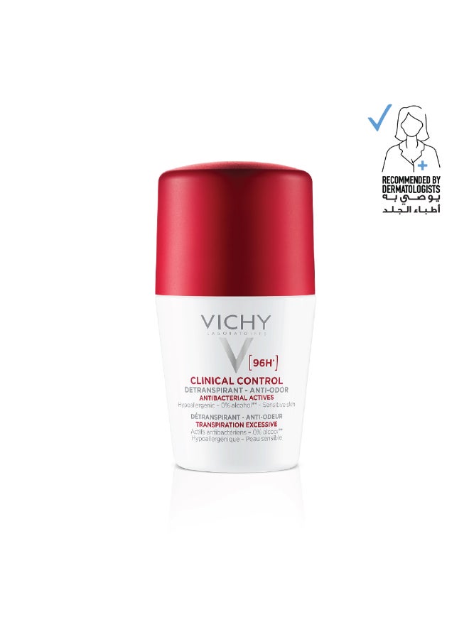 VICHY 96 Hour Clinical Control Deodorant For Women Clear 50ml - Image 1