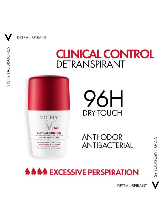 VICHY 96 Hour Clinical Control Deodorant For Women Clear 50ml - Image 2