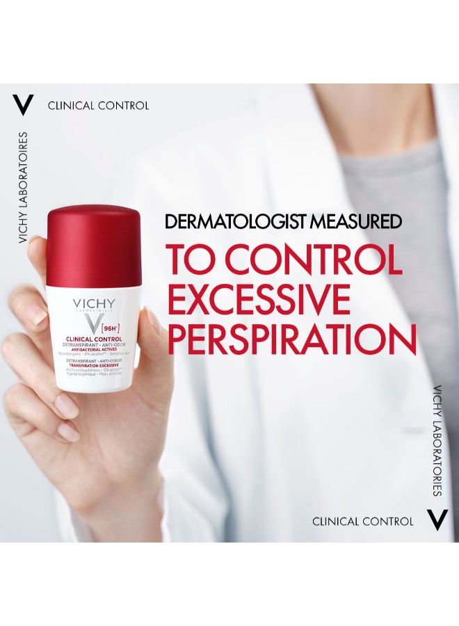 VICHY 96 Hour Clinical Control Deodorant For Women Clear 50ml - Image 3