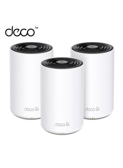 Deco XE75 AXE5400 Whole Home Mesh Wi Fi 6E System, Tri Band Wi Fi, Gigabit Ports, Deco XE753 pack, DECO XE75 white