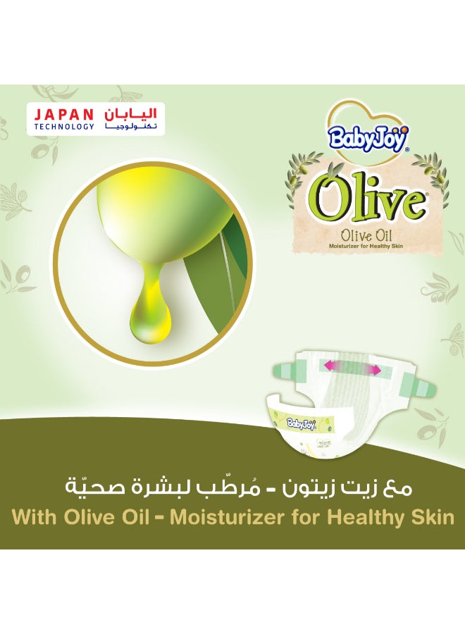 BabyJoy Olive Tape Diaper, Size 2, Small, 3.5-7 Kg, Giant Pack, 90 Diapers - Image 2