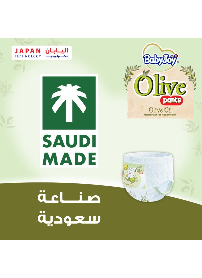 بيبي جوي حفاضات كلوت بخلاصة زيت الزيتونـ مقاس 3 وسط، لوزن 6 إلى 12 كجم، عبوة ضخمة، 54 حفاضاً - Image 2